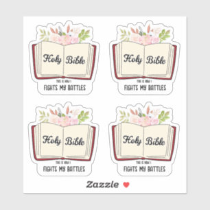 Adesivo Christianity Santa Bíblia