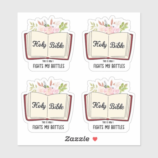 Adesivo Christianity Santa Bíblia (Folha)