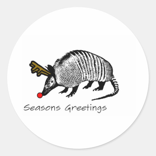 Adesivo Christmas Armadillo (Frente)