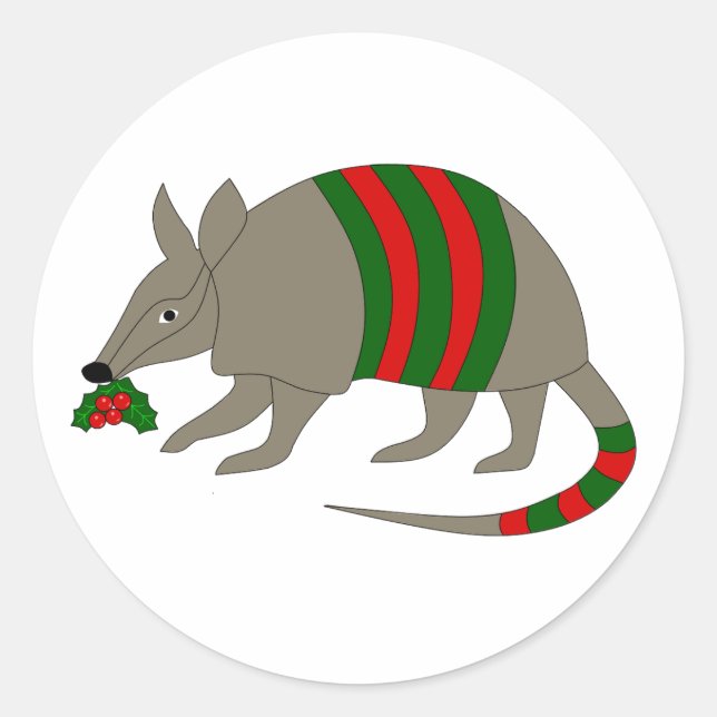 Adesivo Christmas Armadillo Stickers (Frente)