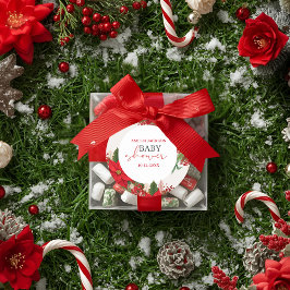 Adesivo Christmas baby shower festive