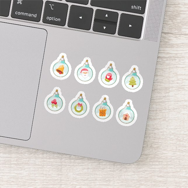 Adesivo Christmas ball ornaments sticker collection (Detalhe)