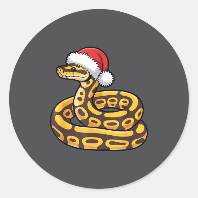 Adesivo Christmas Ball Python Ugly Xmas Sweater Snake Love (Frente)