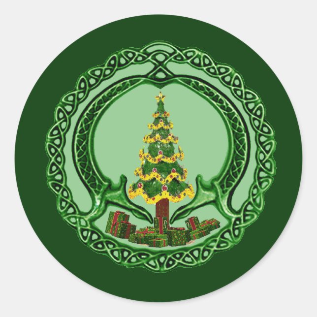 Adesivo Christmas Claddagh (Frente)