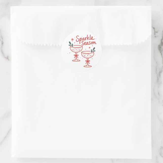 Adesivo Christmas Cocktails Sparkle Season  (Bolsa)