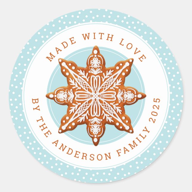 Adesivo Christmas Cookies Round Stickers (Frente)