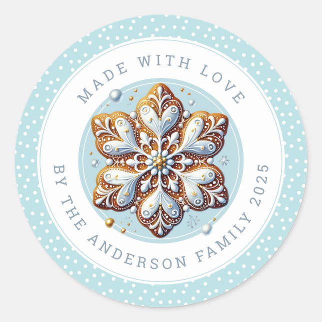 Adesivo Christmas Cookies Round Stickers (Frente)