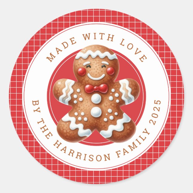 Adesivo Christmas Cookies Round Stickers (Frente)