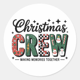 Adesivo Christmas Crew Matching Holiday Family Group