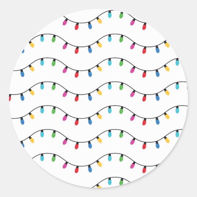 Adesivo Christmas Decoration Cute Xmas Light Pattern (Frente)