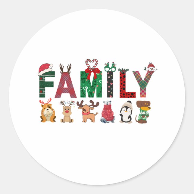 Adesivo Christmas Family Matching Shirts | holiday family  (Frente)