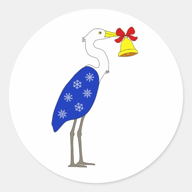 Adesivo Christmas Heron Stickers (Frente)