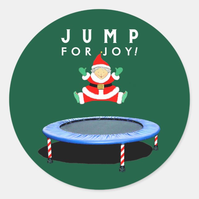 Adesivo Christmas Holiday Trampoline Gymnastics (Frente)