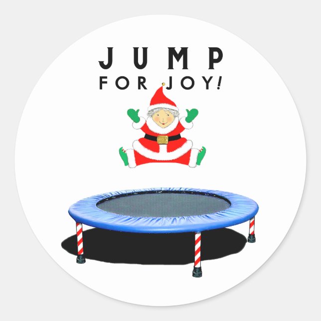 Adesivo Christmas Holiday Trampoline Gymnastics (Frente)