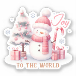 Adesivo Christmas Joy to the World Vinyl Sticker