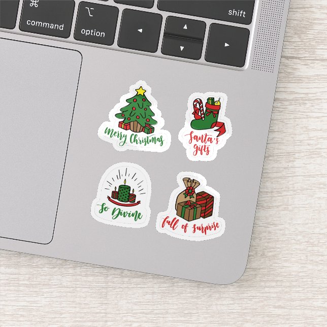 Adesivo Christmas label sticker set (Detalhe)