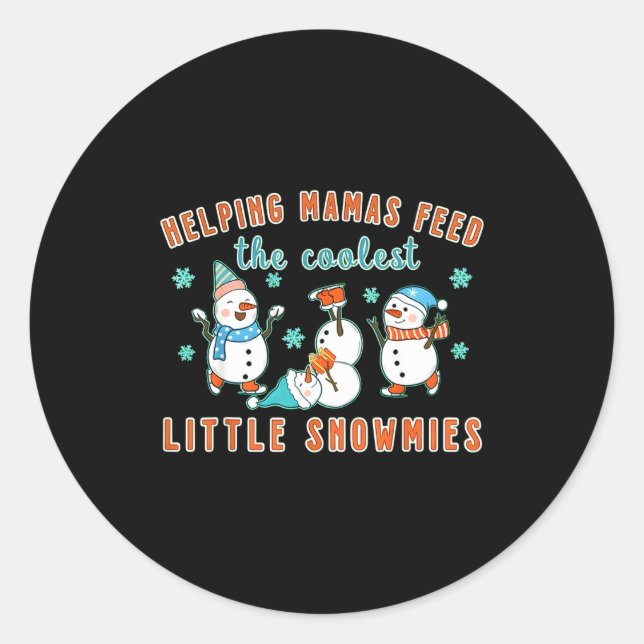 Adesivo Christmas Lactation Consultant Lactation Nurse Lac (Frente)