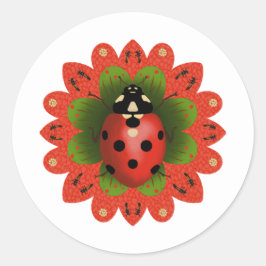 Adesivo Christmas Ladybug Red White Green