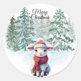 Adesivo Christmas Lamb Sticker