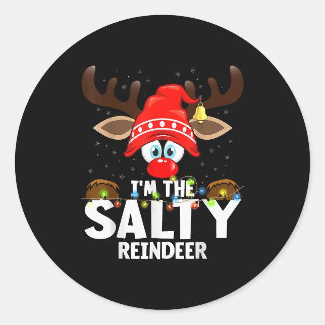 Adesivo Christmas Matching I'm The Salty Reindeer  (Frente)