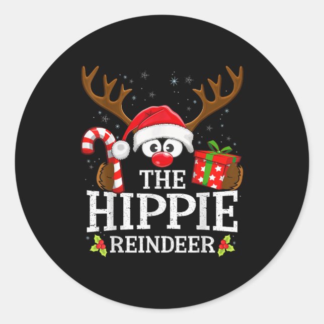 Adesivo Christmas Matching The Hipe Reindeer Family  (Frente)