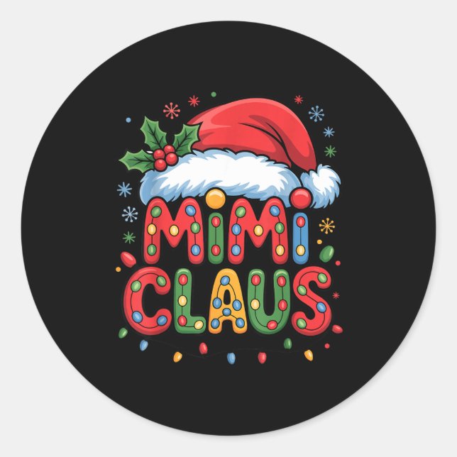 Adesivo Christmas Mimi Claus Holiday Cheer Family Season H (Frente)