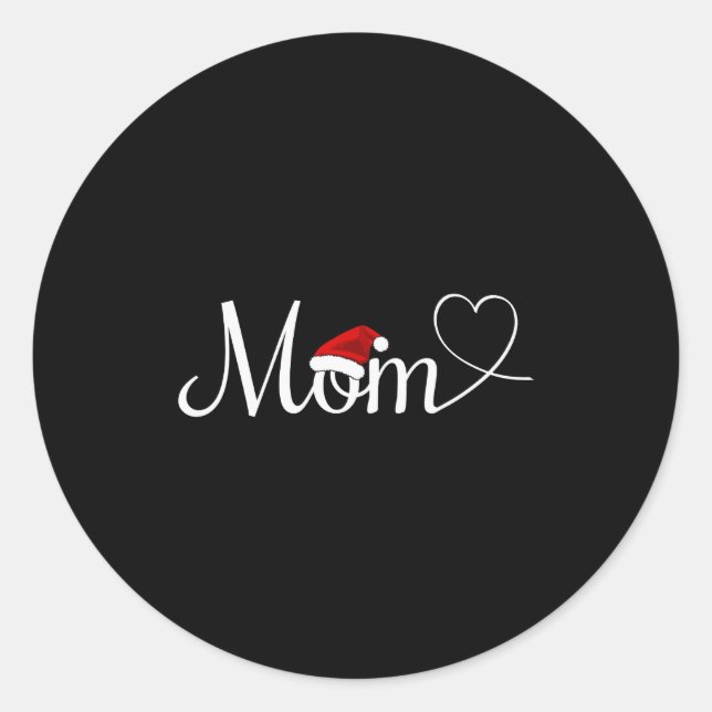 Adesivo Christmas Mom Cute Mom Christmas  (Frente)