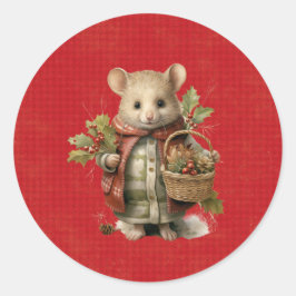Adesivo Christmas Mouse