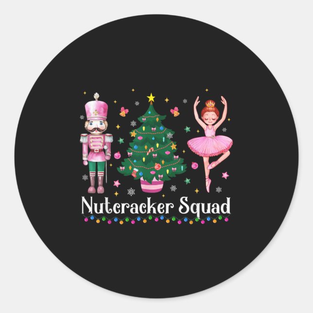 Adesivo Christmas Nutcracker Squad Ballet Dance Women Kids (Frente)
