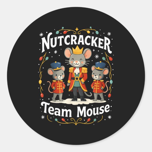Adesivo Christmas Nutcracker Team Mouse Funny Soldier Xmas (Frente)