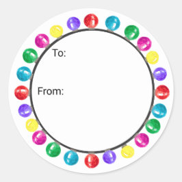 Adesivo Christmas Ornament Gift Stickers