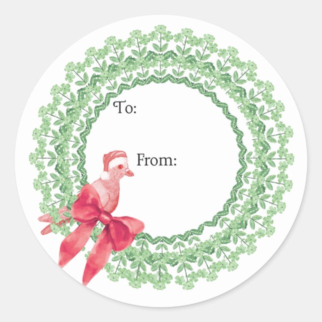 Adesivo Christmas Pigeon Sticker (Frente)