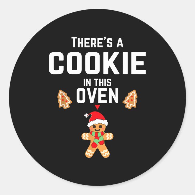 Adesivo Christmas Pregnancy Announcemen Mommy Mom To Be  (Frente)