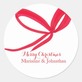 Adesivo Christmas Red Bows Hand Drawn