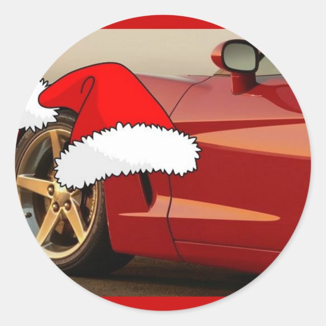 Adesivo Christmas Red Corvette (Frente)