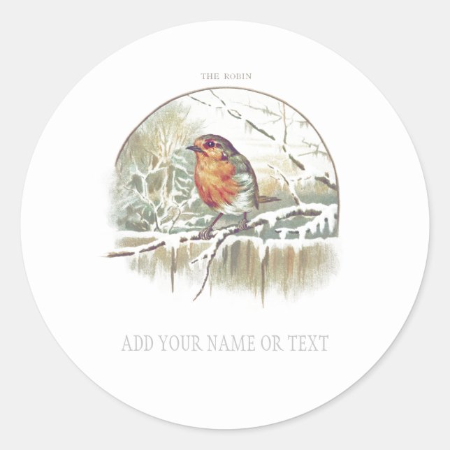 ADESIVO "CHRISTMAS ROBIN" ENVELOPE VELOPE SINALIZADOR (Frente)