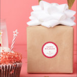 Adesivo CHRISTMAS SEAL moderno ponto festivo vermelho<br><div class="desc">por kat massard >> www.simplysweetpaperie.com <<< Mantenha a magia viva neste Natal</div>