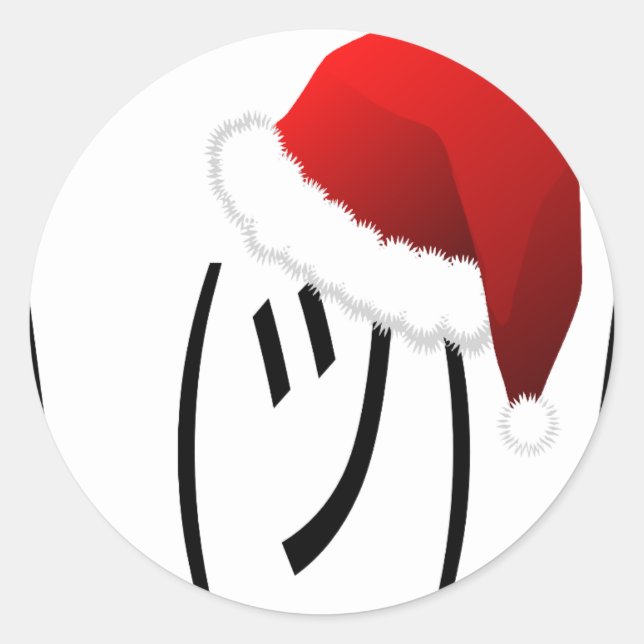 Adesivo christmas shrug emoji (Frente)