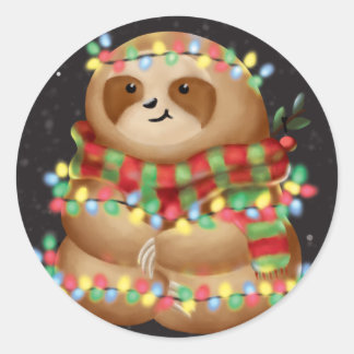 Adesivo Christmas sloth