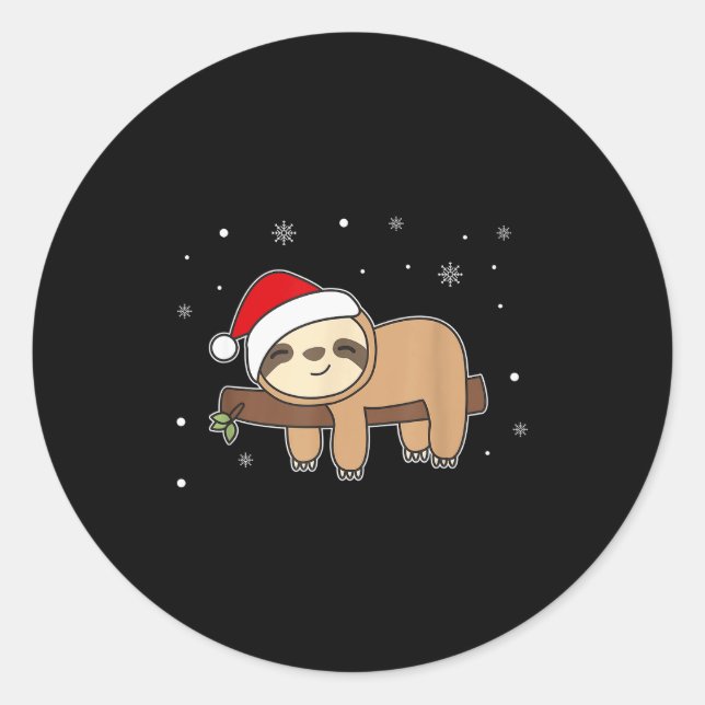 Adesivo Christmas Sloth For Christmas Sweet Sloths  (Frente)