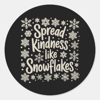 Adesivo Christmas Spread Kindness Like Snowflakes Xmas