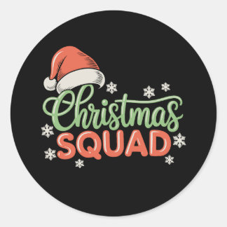 Adesivo Christmas Squad Matching Family Santa Xmas Holiday
