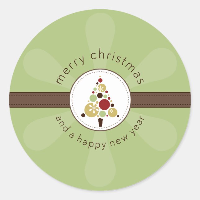 Adesivo CHRISTMAS STICKER: Árvore moderna 2 (Frente)