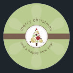 Adesivo CHRISTMAS STICKER: Árvore moderna 2<br><div class="desc">Ilustração e design original de Kat Massard copyright 2009. - - - - - - - - - - - - - - - - - - - - - - - - - - - - - - - - - - - - - - - - - -...</div>