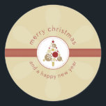 Adesivo CHRISTMAS STICKER: Árvore moderna 4<br><div class="desc">Ilustração e design original de Kat Massard copyright 2009. - - - - - - - - - - - - - - - - - - - - - - - - - - - - - - - - - - - - - - - - - -...</div>