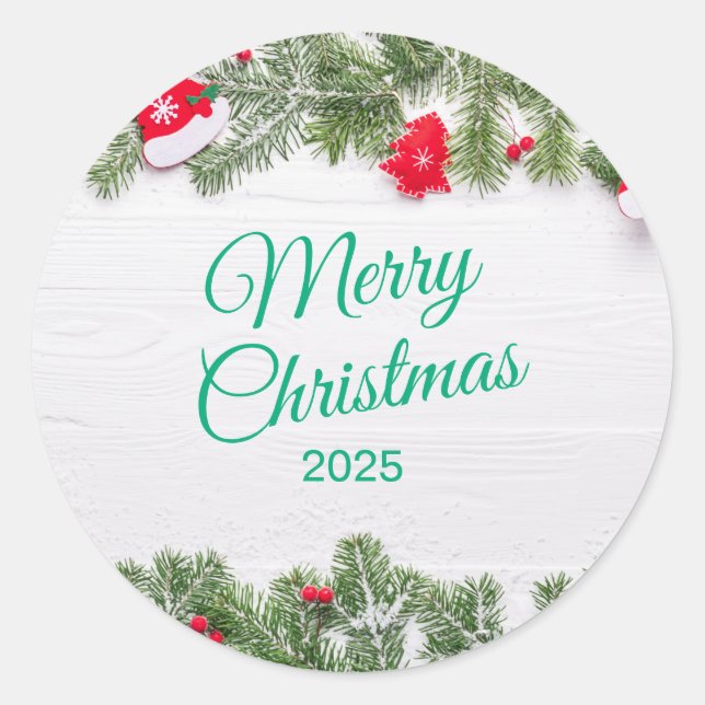 Adesivo Christmas Sticker – Festive Holiday Decal (Frente)