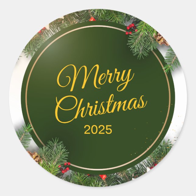 Adesivo Christmas Sticker – Festive Holiday Decal (Frente)