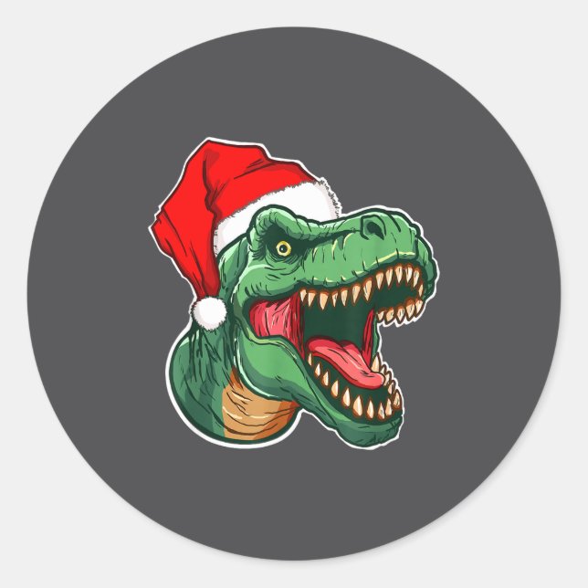 Adesivo Christmas T-rex  (Frente)