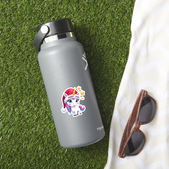 Adesivo Christmas Unicorn T-Shirt (3) (HydroFlask Insitu)