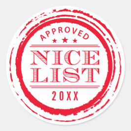 Adesivo CHRISTMAS WRAPPING engraçado belo selo vermelho 20